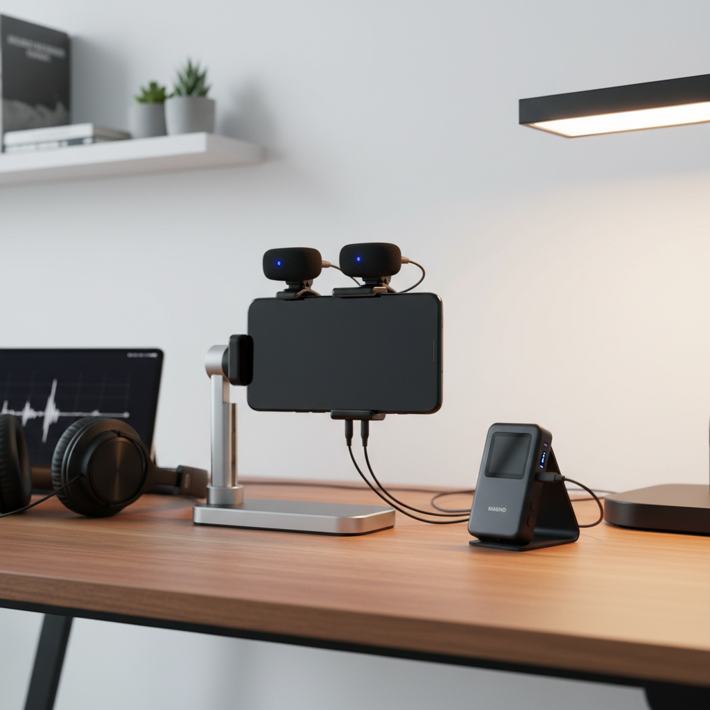 Maono Wave T5 setup for smartphone and creator workflow